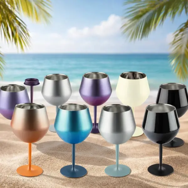 🍷🌈 Taça Térmica em Aço Inox – Diversas Cores Premium com Isolamento Térmico