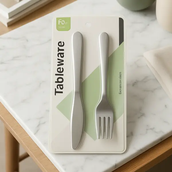 🍴✨ Jogo de Talheres de Aço Inox com Faca e Garfo – Kit com 12 Peças