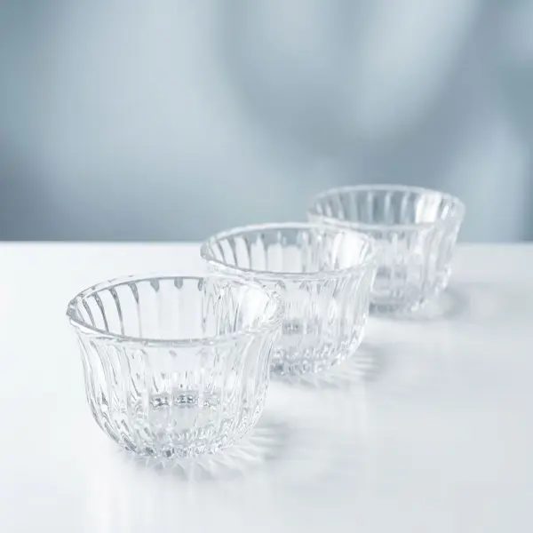 🌼 Jogo de Bowls para Sobremesa Vidro Daisy - 260ml (3 Peças) ✨