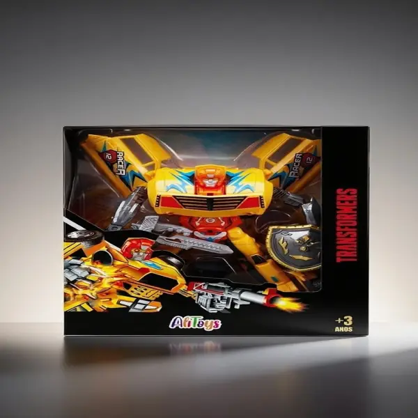 🤖 Robô Transformers 2 em 1 Warrior 🏎️ Transforma em Carro de Corrida! ⚡