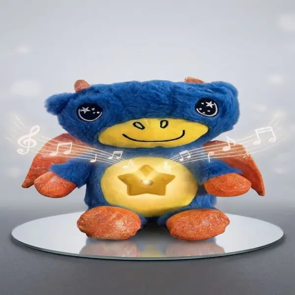 🎁 Urso de Pelúcia Interativo: Estrelas, Música e Luzes Mágicas 🧸💫