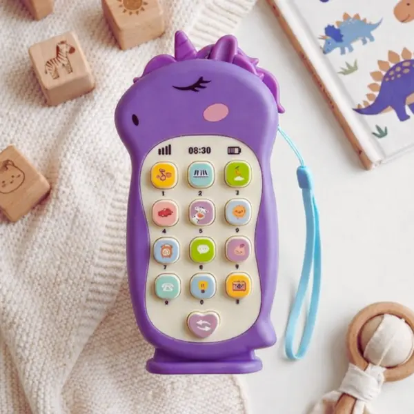 🦄📱 Celular Musical Infantil Unicórnio Educativo com Sons e Luzes